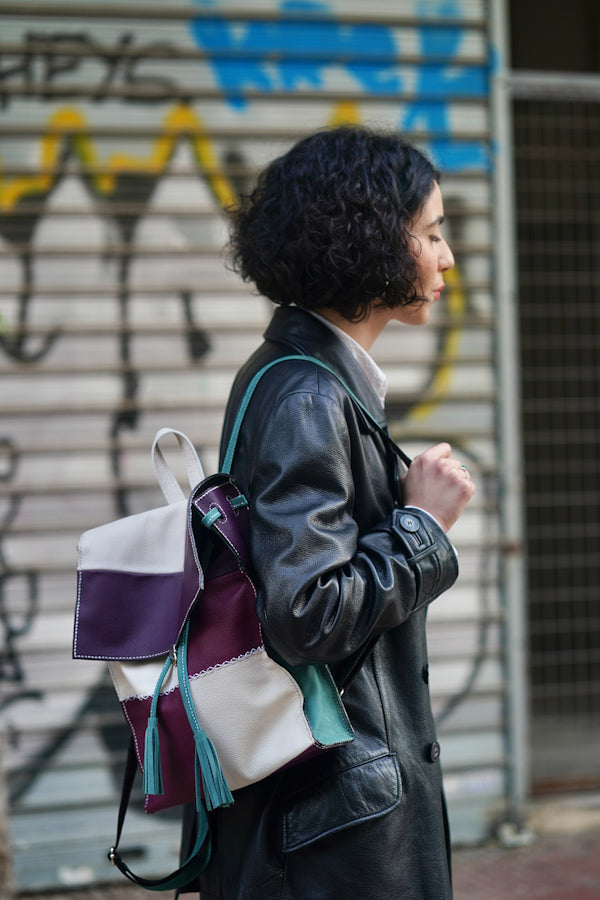 Patchwork backpack