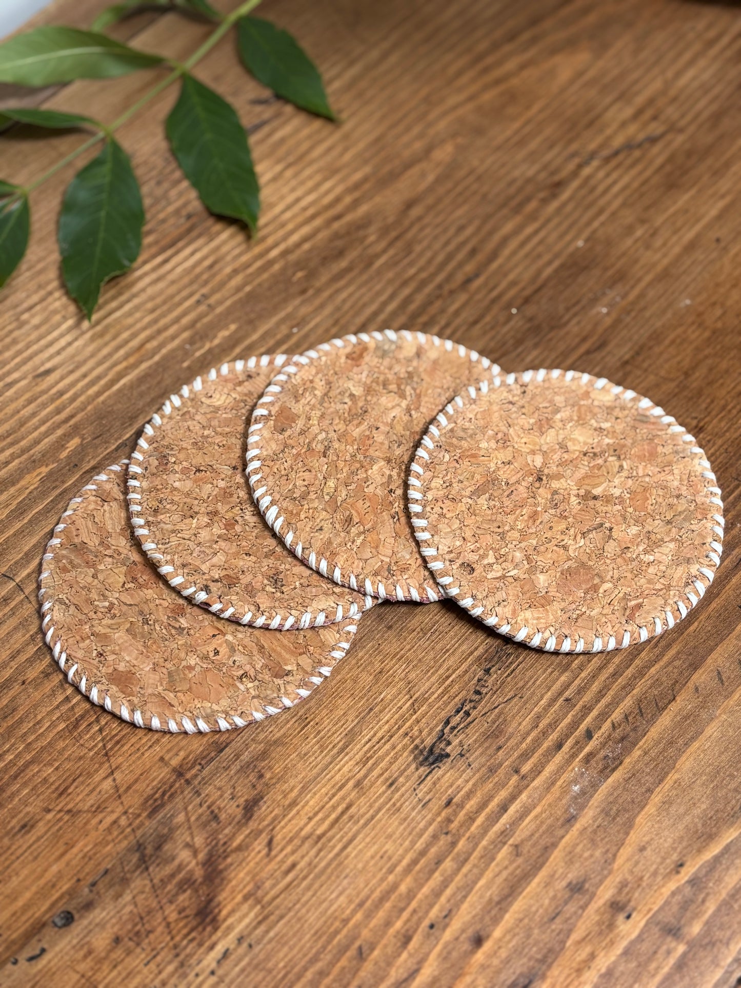 Kass - Round Cork Coaster (Set of 4)