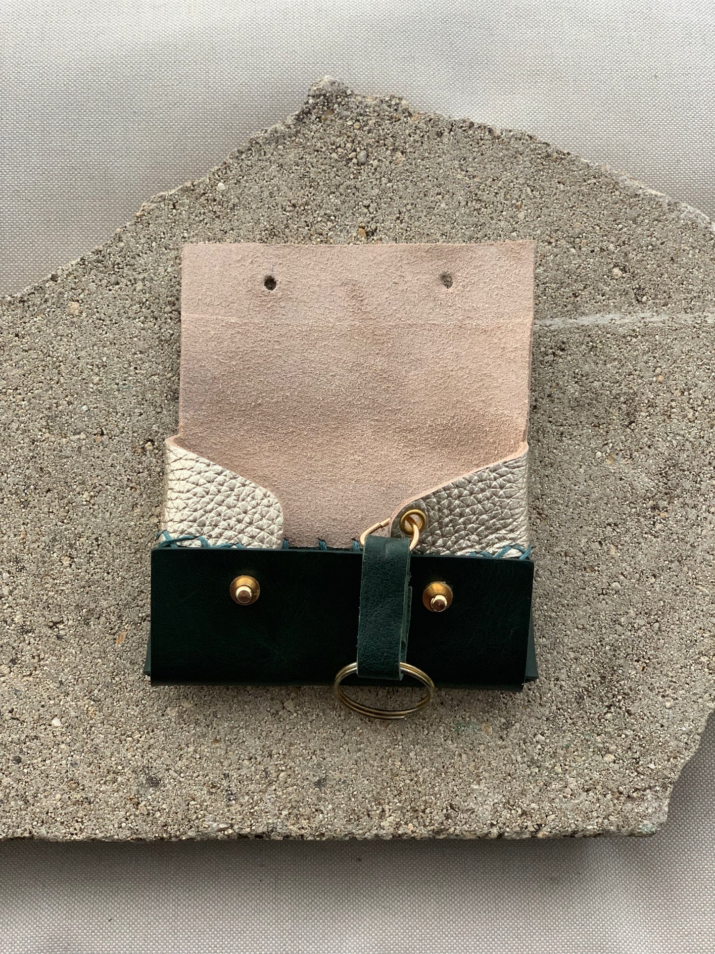 Gold & green wallet
