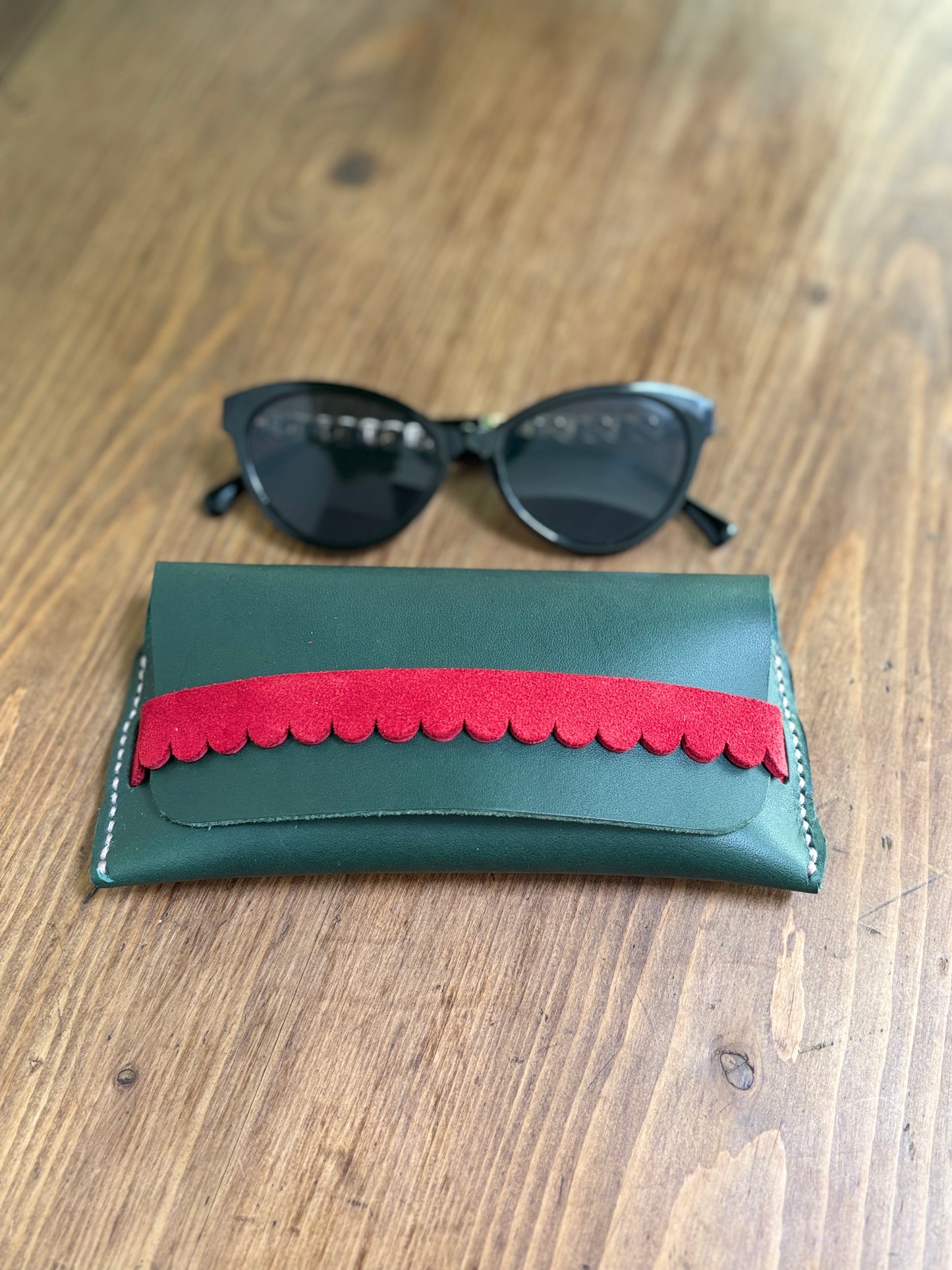 Charlie -  Forest Green Glasses Case