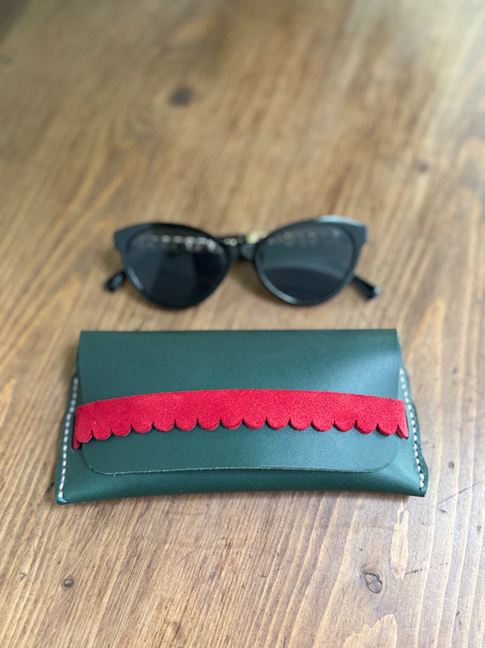 Charlie -  Forest Green Glasses Case